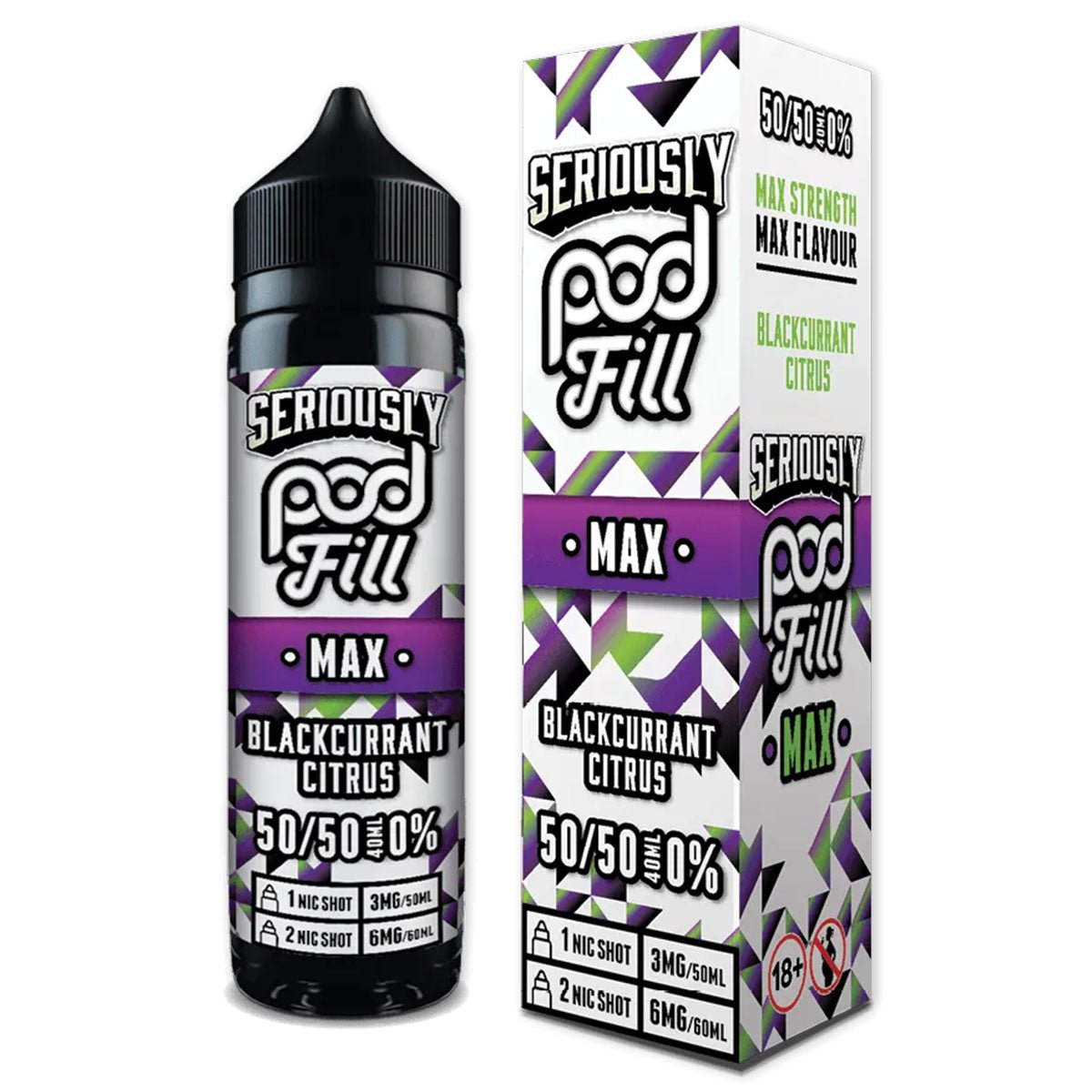 Blackcurrant Citrus 40ml Longfill Concentrate By Seriously Pod Fill Max - Prime Vapes UK