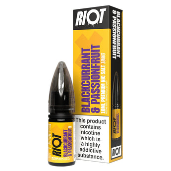 Blackcurrant & Passionfruit Riot X 10ml Nic Salt By Riot Squad - Prime Vapes UK