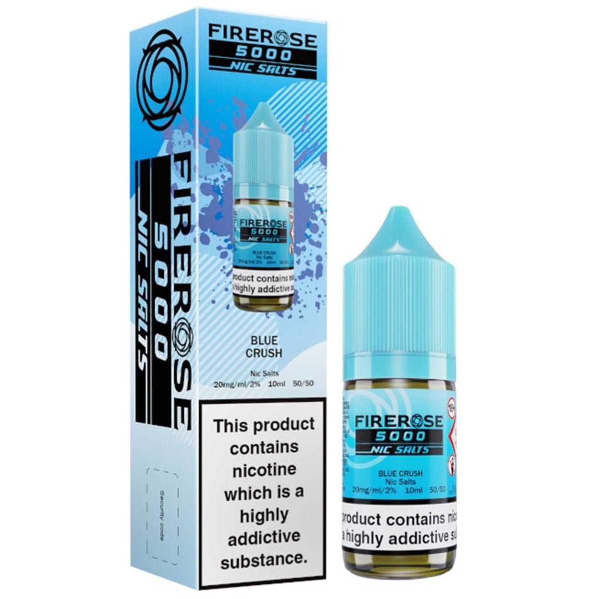 Blue Crush 10ml Nic Salt E - liquid By Elux Firerose 5000 - Prime Vapes UK