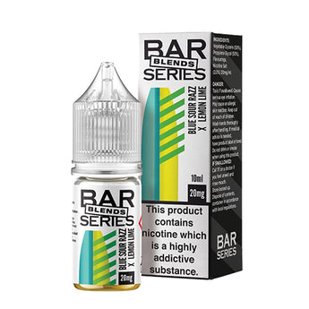 Blue Sour Razz & Lemon Lime 10ml Nic Salt By Bar Series Blends - Prime Vapes UK