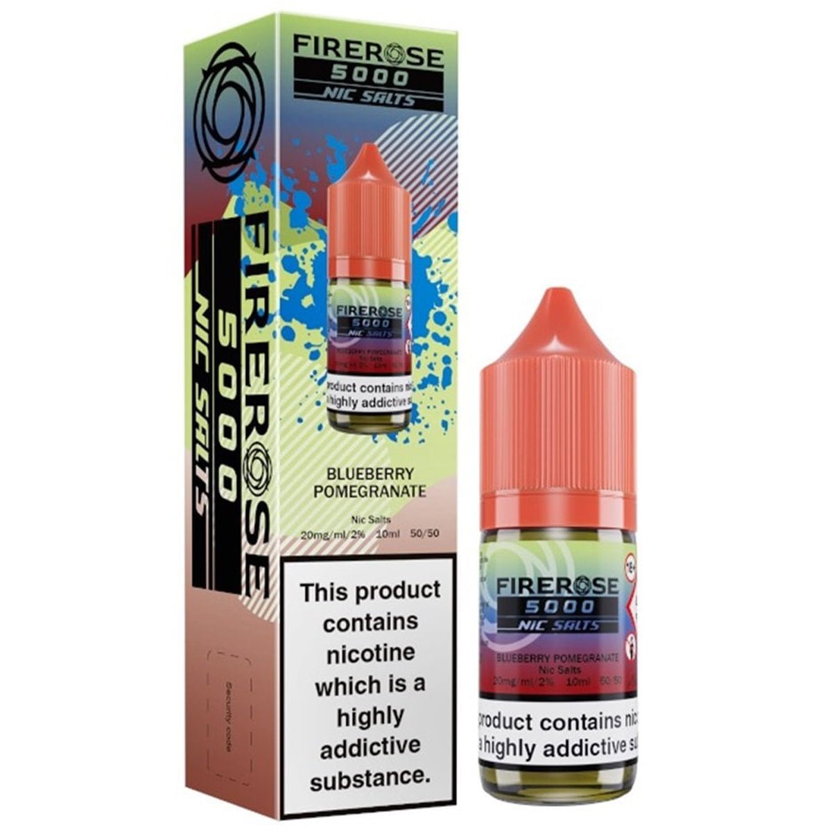 Blueberry Pomegranate 10ml Nic Salt E - liquid By Elux Firerose 5000 - Prime Vapes UK