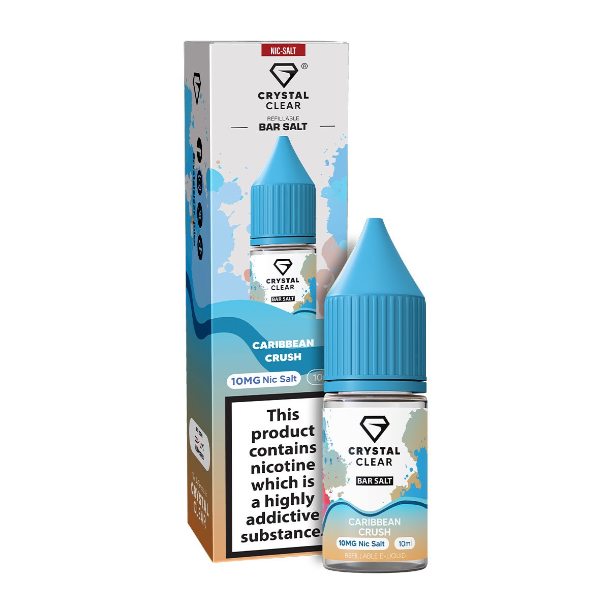 Caribbean Crush 10ml Nic Salt E - liquid By Crystal Clear - Prime Vapes UK