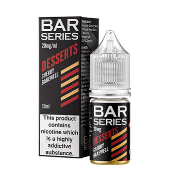 Cherry Bakewell 10ml Nic Salt By Bar Series Desserts - Prime Vapes UK