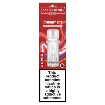 Cherry Ice Crystal Plus Prefilled Pods by SKE Crystal Bar - Prime Vapes UK