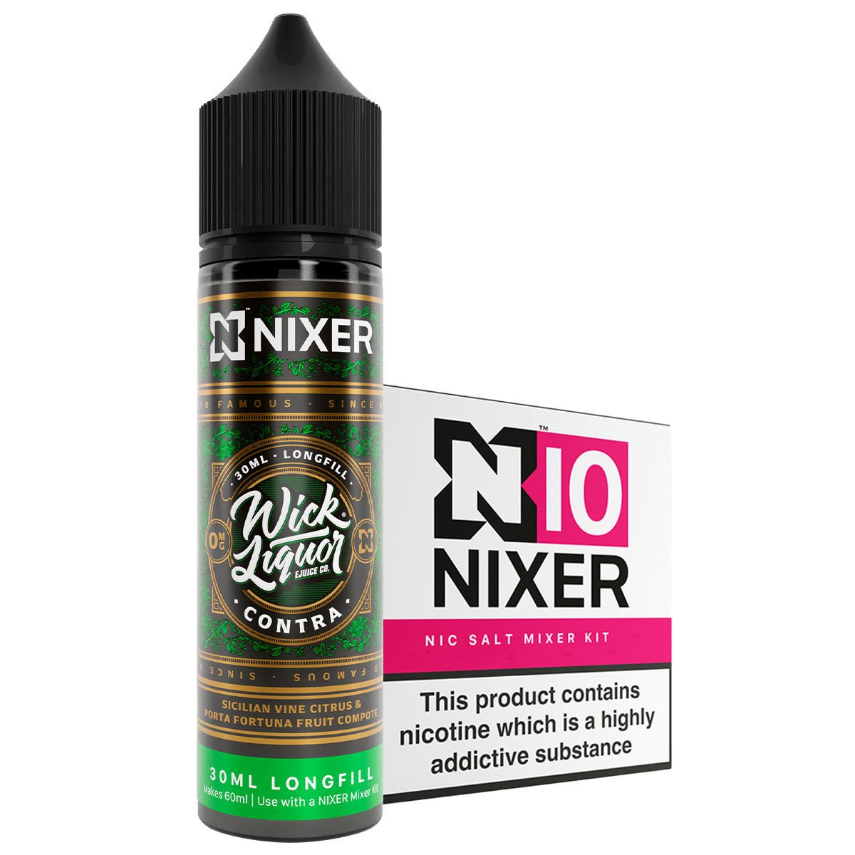 Contra 30ml Longfill Concentrate By Nixer x Wick Liquor - Prime Vapes UK