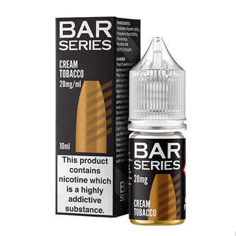 Cream Tobacco 10ml Nic Salt By Bar Series - Prime Vapes UK