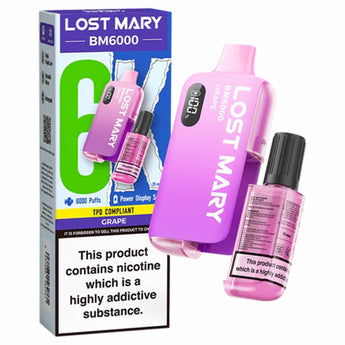 Grape Disposable Vape by Lost Mary BM6000 - Prime Vapes UK