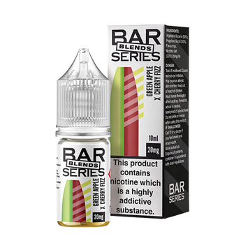 Green Apple & Cherry Fizz 10ml Nic Salt By Bar Series Blends - Prime Vapes UK