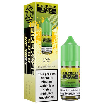 Lemon & Lime 10ml Nic Salt E - liquid By Elux Firerose 5000 - Prime Vapes UK