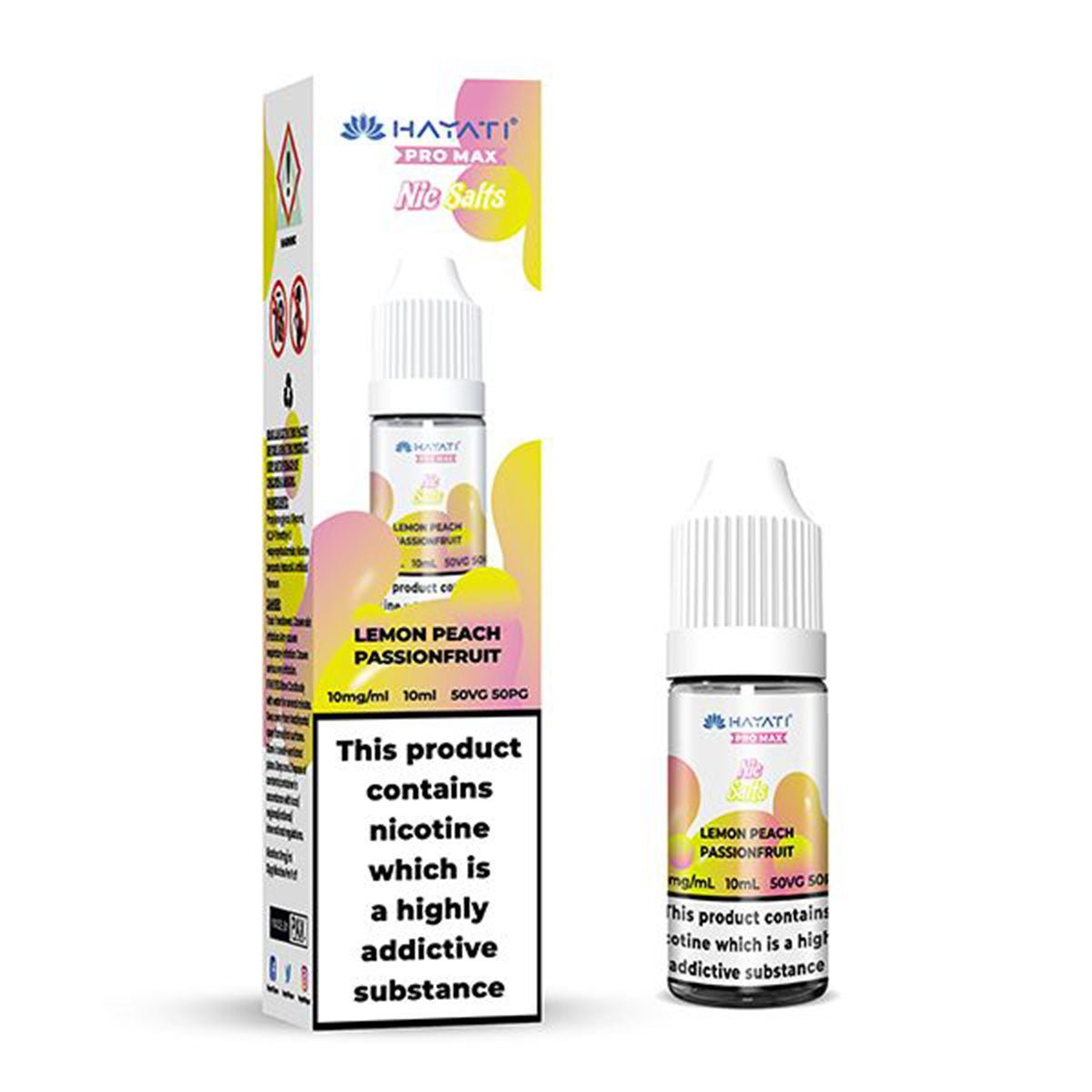 Lemon Peach Passionfruit 10ml Nic Salt By Hayati Salts - Prime Vapes UK