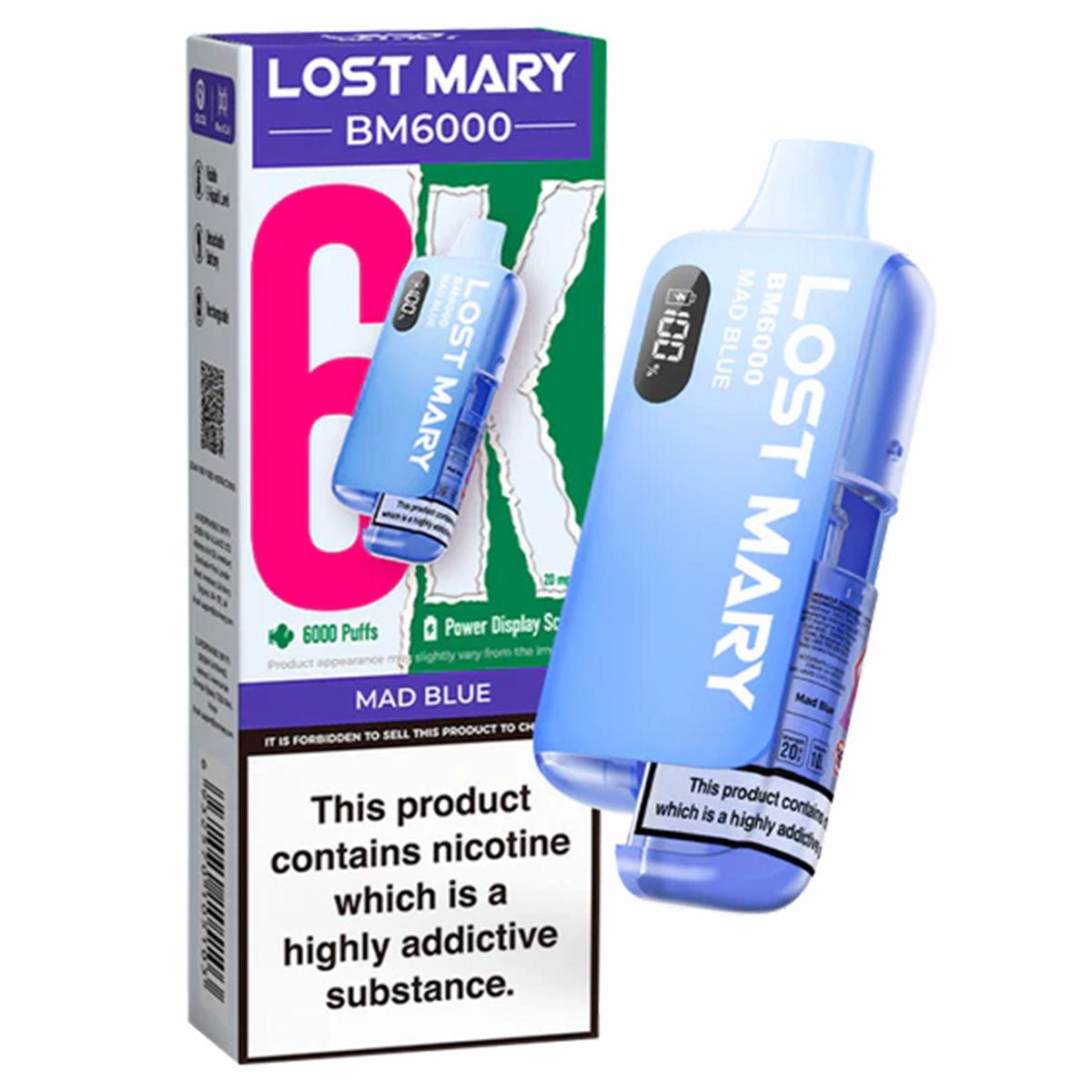 Lost Mary BM6000 Disposable Vape by Lost Mary - Prime Vapes UK