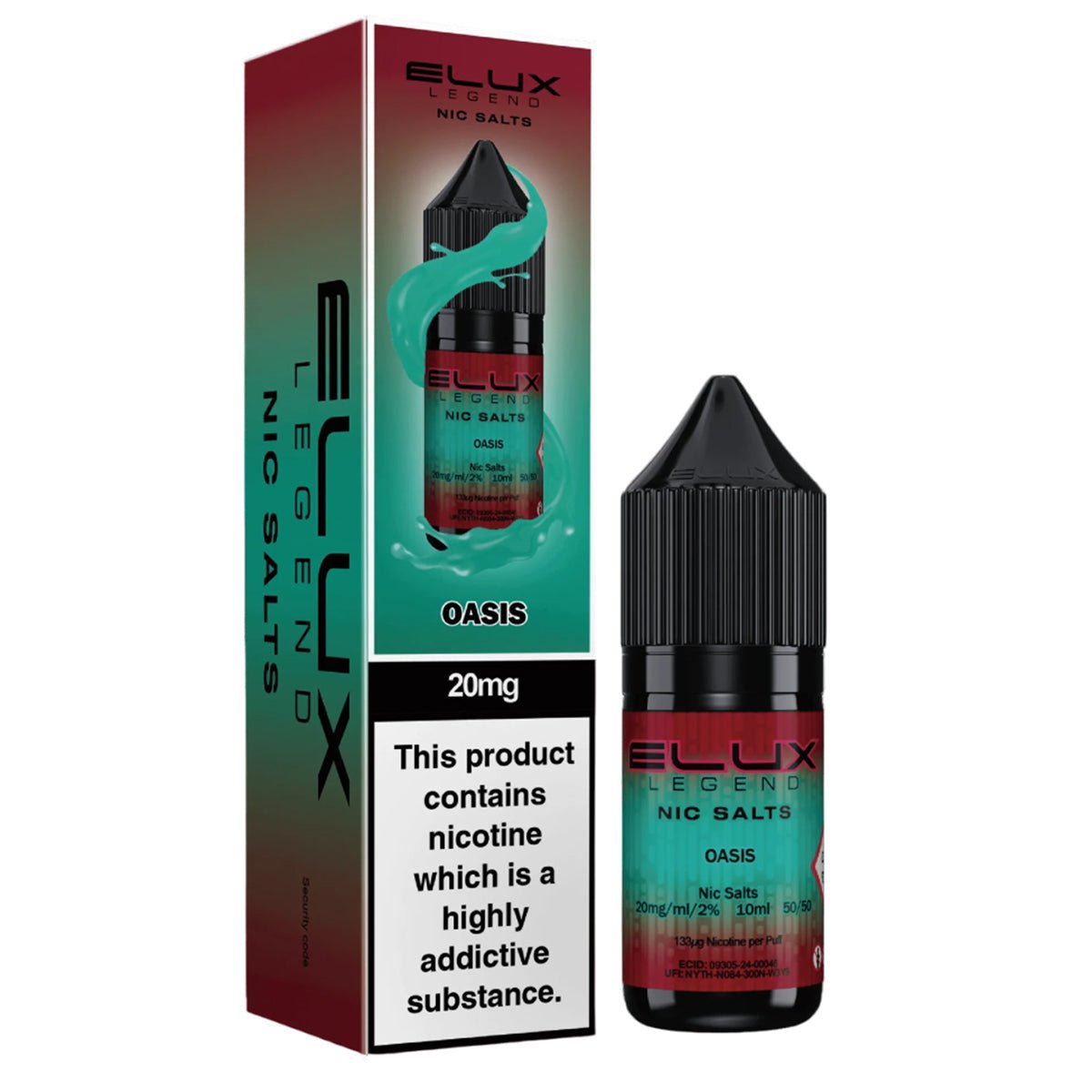 Oasis 10ml Nic Salt E - liquid By Elux Legend - Prime Vapes UK