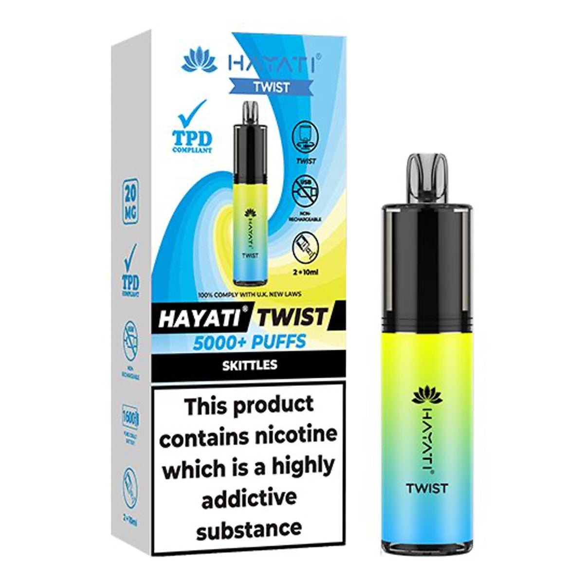 Rainbow Disposable Vape By Hayati Twist 5000 - Prime Vapes UK