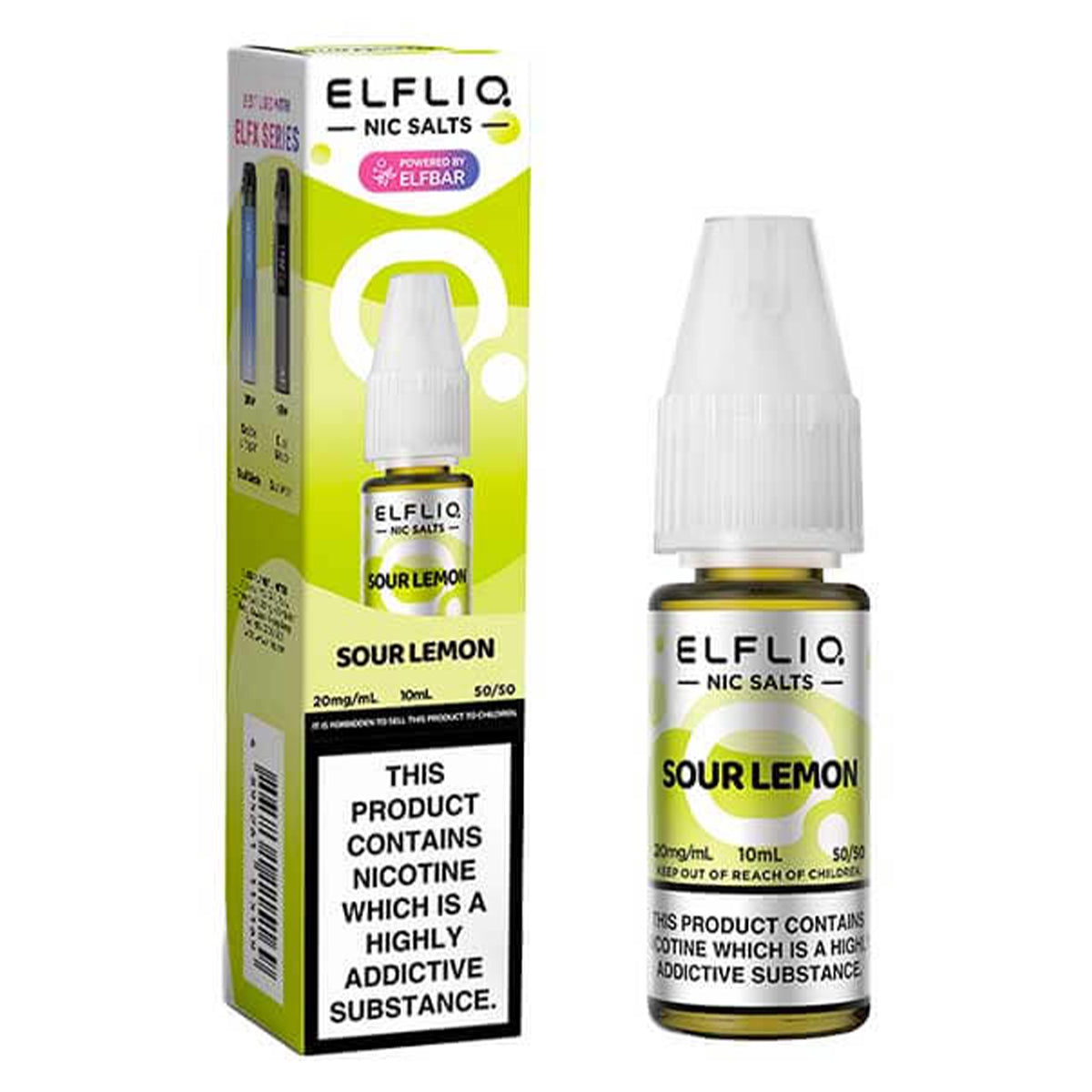 Sour Lemon 10ml Nic Salt By Elf Bar Elfliq