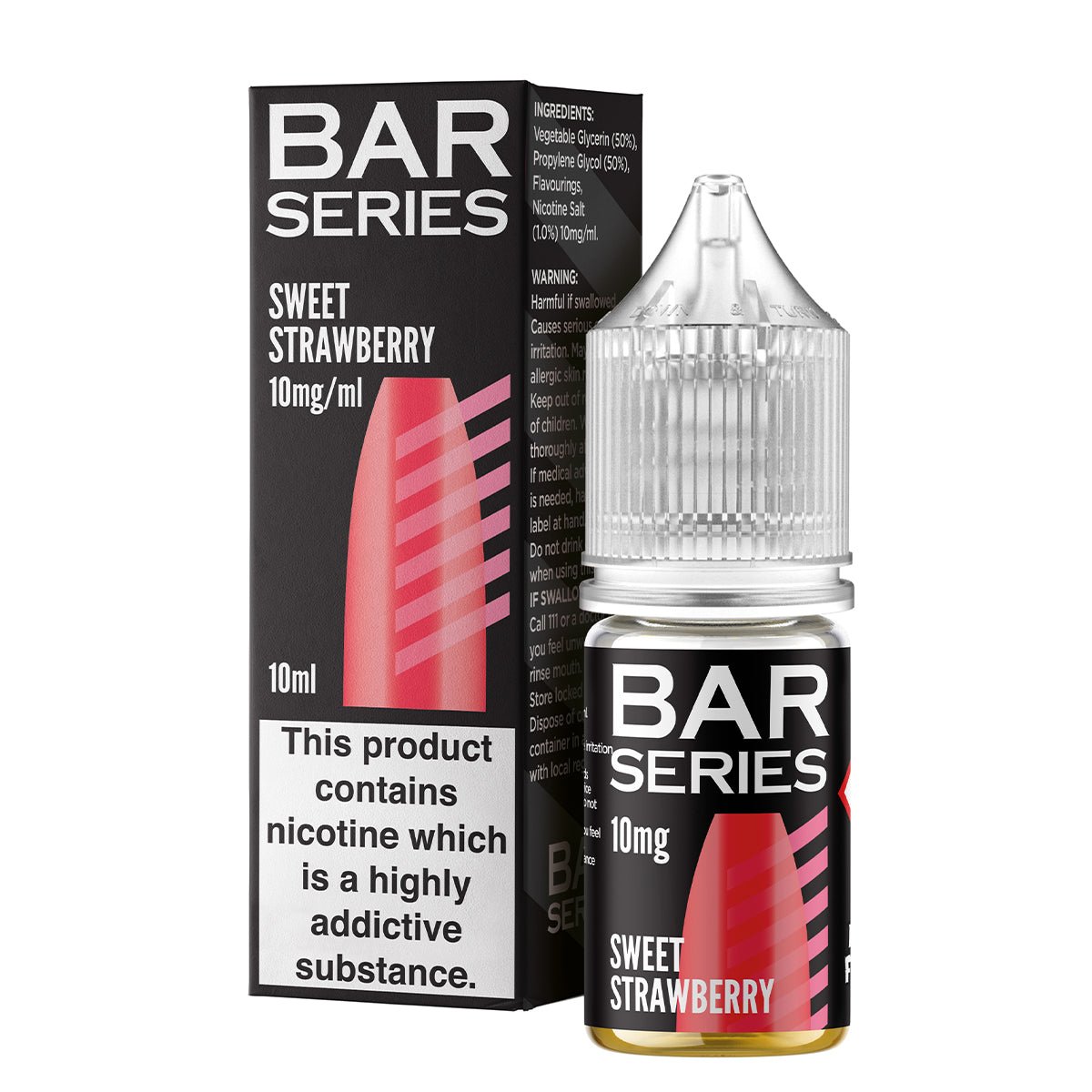 Sweet Strawberry 10ml Nic Salt By Bar Series - Prime Vapes UK