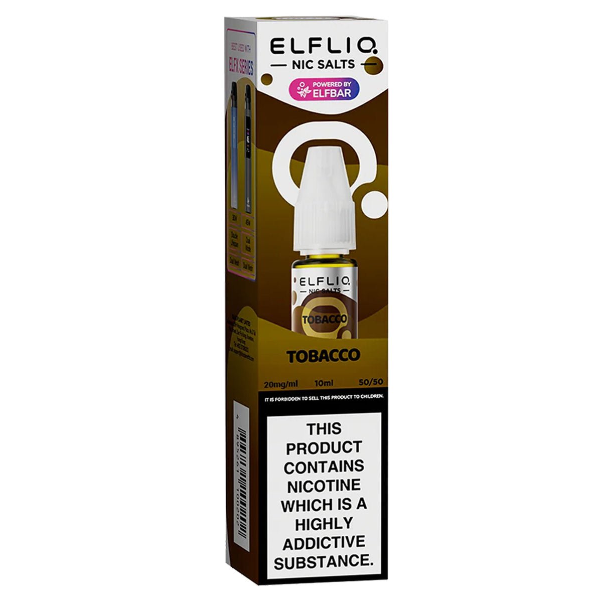 Tobacco 10ml Nic Salt By Elf Bar Elfliq - Prime Vapes UK