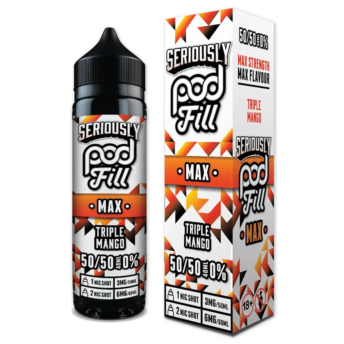 Triple Mango 40ml Longfill Concentrate By Seriously Pod Fill Max - Prime Vapes UK