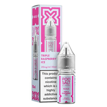 Triple Raspberry Ice 10ml Nic Salt By Pod Salt Nexus - Prime Vapes UK