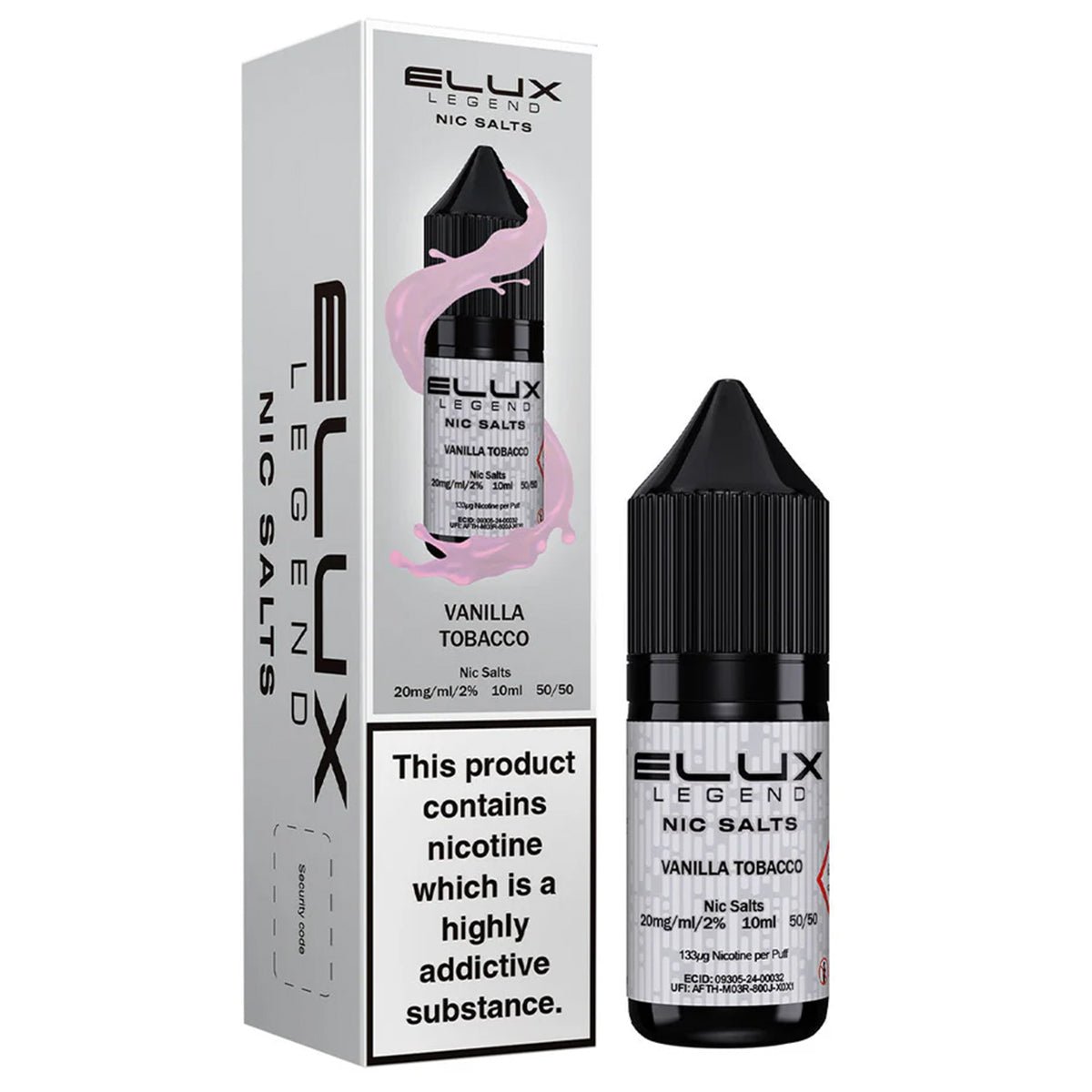 Vanilla Tobacco 10ml Nic Salt E-liquid By Elux Legend – Prime Vapes UK