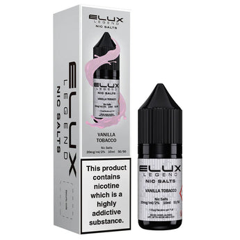 Vanilla Tobacco 10ml Nic Salt E - liquid By Elux Legend - Prime Vapes UK