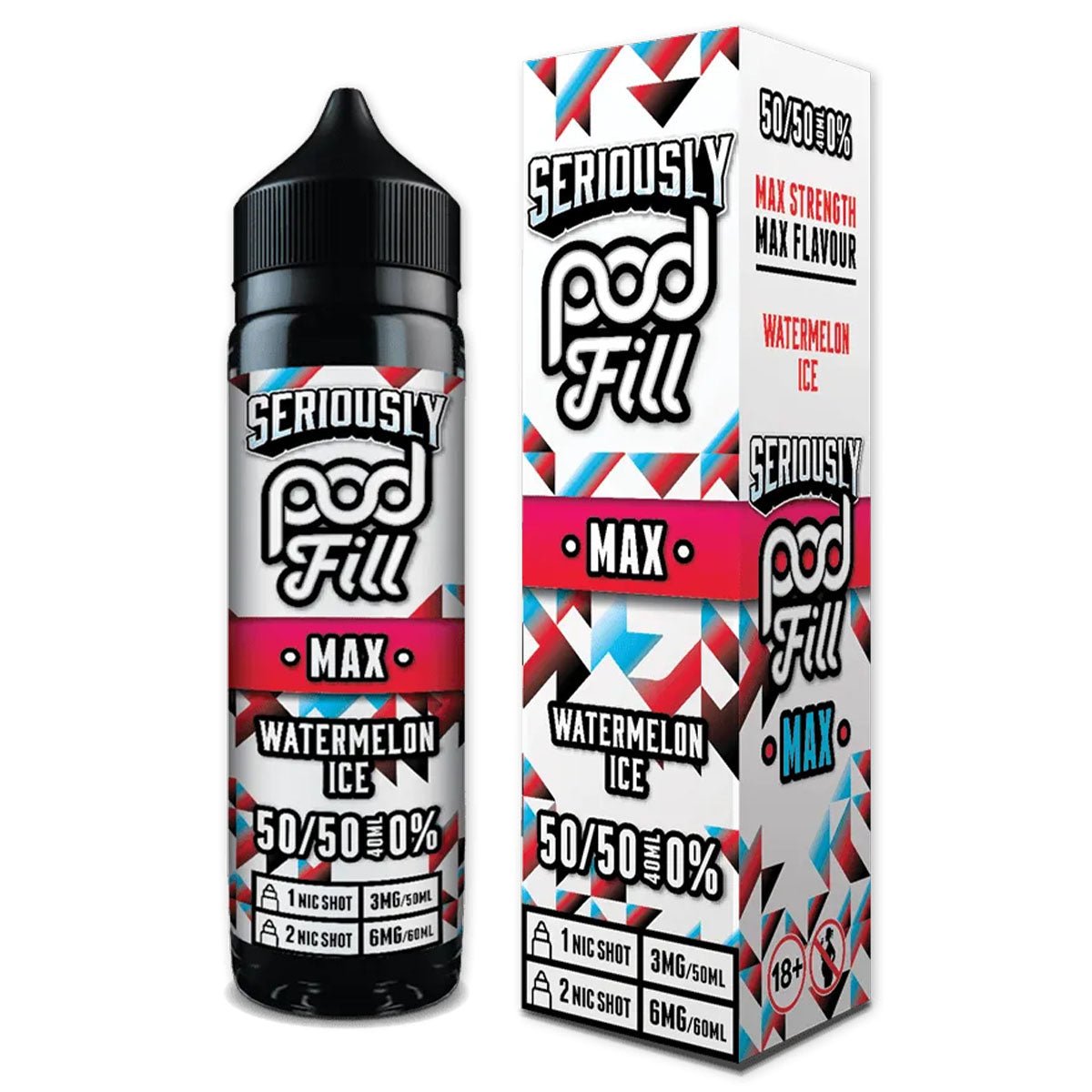 Watermelon Ice 40ml Longfill Concentrate By Seriously Pod Fill Max - Prime Vapes UK