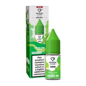 Xtreme Sour Apple 10ml Nic Salt E - liquid By Crystal Clear - Prime Vapes UK