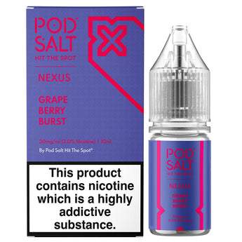 Grape Berry Burst 10ml Nic Salt By Pod Salt Nexus - Prime Vapes UK